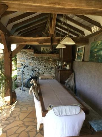 Bed and Breakfast Loft Atypique Villeneuve-de-Riviere Экстерьер фото