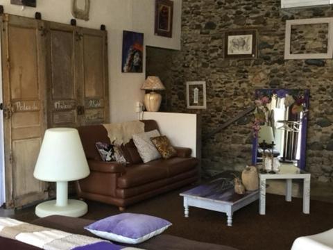 Bed and Breakfast Loft Atypique Villeneuve-de-Riviere Экстерьер фото